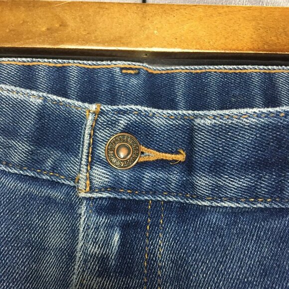Vintage Levis Mens Straight Fit Blue Jeans size 36 to 38x30 Stretch‎ Denim Pants - Picture 12 of 16